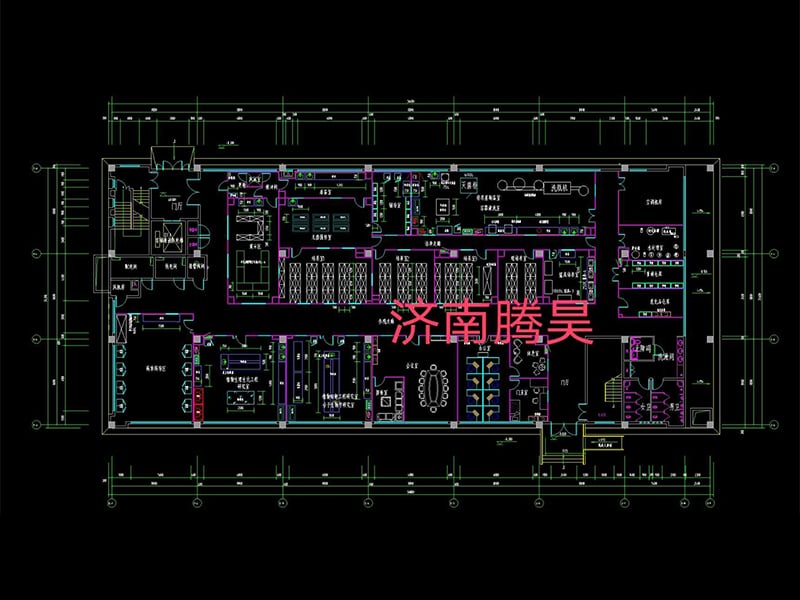 2000平米哔咔漫画APP官网进入室平面设计图